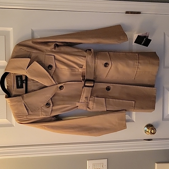 London Fog womens NEW tan trench coat - Picture 3 of 6